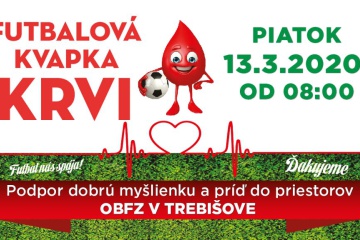 Futbalová kvapka krvi - ZRUŠENÉ
