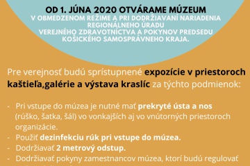 Otvorenie múzea 2020