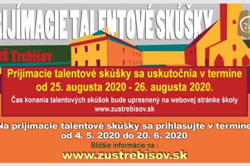 Prijímacie talentové skúšky ZUŠ