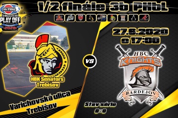 HOKEJBAL: semifinále HBK Senators Trebišov vs. HBC Knights Bardejov