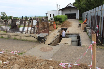 V Dome smútku v Milhostove mesto zrealizovalo prípojky vody a kanalizácie