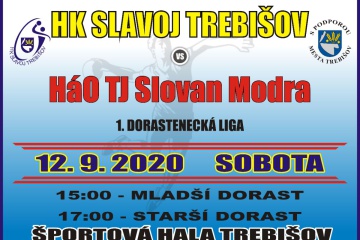 Hádzanársky zápas 1. dorasteneckej ligy: Slavoj Trebišov - HáO TJ Slovan Modra