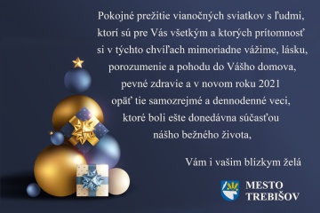 Šťastné a veselé praje mesto Trebišov