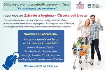 Súťažíme o grant na projekt: Zdravie a hygiena - Čistota pol života