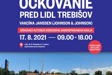 Výjazdové očkovanie proti covid 19 v Trebišove (pri LIDL)