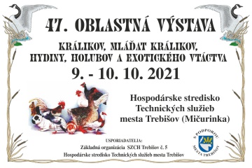 Oblastná výstava králikov, mláďat králikov, hydiny, holubov a exotického vtáctva