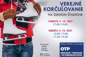 Korčuľovanie pre verejnosť - 2. a 3. október 2021