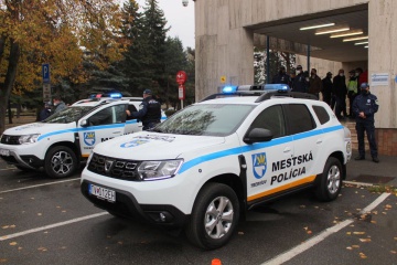 Nové motorové vozidlá pre Mestskú políciu Trebišov