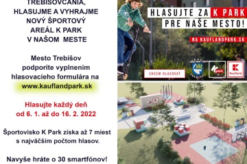 Súťaž o športovisko K Park! Hlasujme a vyhrajme jeho vybudovanie priamo v meste Trebišov