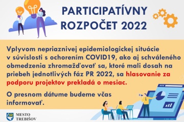 Hlasovanie za projekty PR 2022 sa prekladá