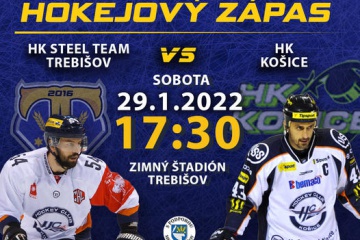 Hokejový zápas: HK STEEL TEAM TREBIŠOV a HK KOŠICE