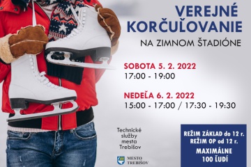 Verejné korčuľovanie 5. a 6. február 2022