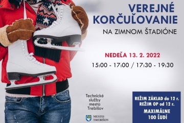 Verejné korčuľovanie 13. február 2022