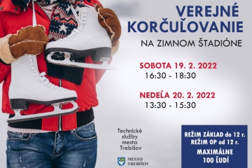 Verejné korčuľovanie 19. a 20. február 2022