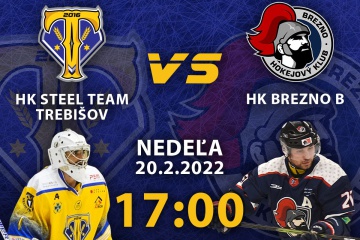 Hokejový zápas: HK STEEL TEAM TREBIŠOV a HK BREZNO B