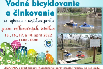 Vodné bicyklovanie a člnkovanie už počas Veľkej noci