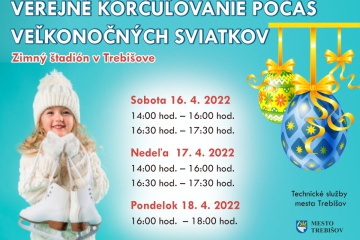 Veľkonočné verejné korčuľovanie 16. - 18. 4.