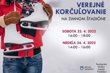 Verejné korčuľovanie 23. a 24. apríla 2022