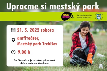 Nový termín - Upracme si mestský park