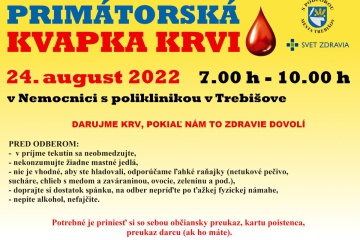 Primátorská kvapka krvi - 24. 8.
