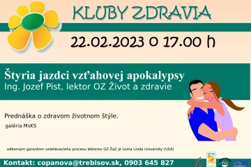 Kluby zdravia: Štyria jazdci vzťahovej apokalypsy