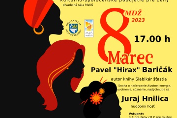 MDŽ - prednáška Pavla „Hiraxa“ Baričáka, hudba Juraj Hnilica