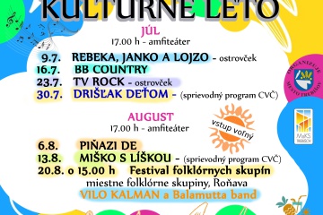 Kultúrne leto 2023 štartuje 9. júla