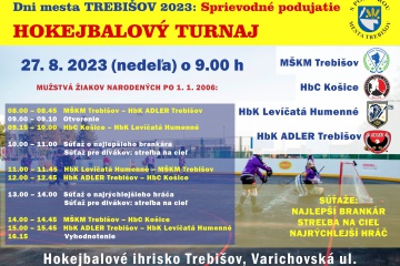 Hokejbalový turnaj počas Dní mesta Trebišov