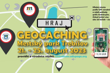 GEOCACHING - aktivita Dní mesta Trebišov 2023