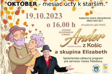 Úcta k starším - program pre dôchodcov mesta Trebišov
