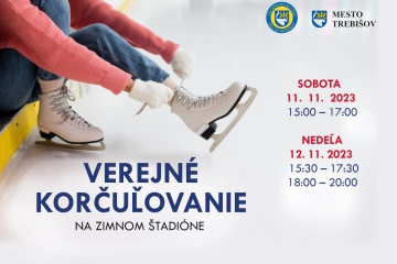 Verejné korčuľovanie 11. a 12. november 2023