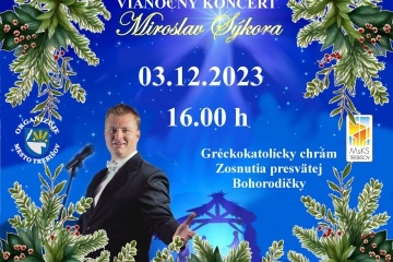 Vianočný koncert Miroslava Sýkoru