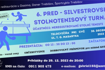 pred-Silvestrovský stolnotenisový turnaj