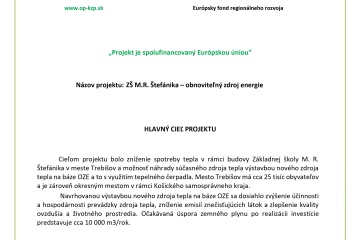 Mesto zavádza nový a finančne výhodnejší zdroj tepla na ZŠ MRŠ