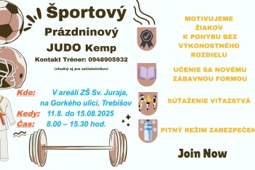 Prázdninový JUDO kemp
