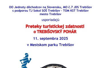 Preteky turistickej zdatnosti o Trebišovský pohár 2025