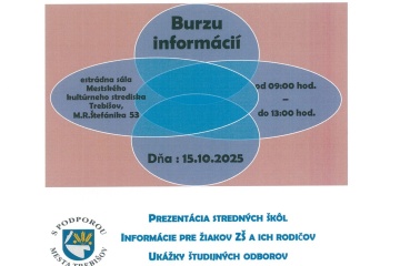Burza informácií pre žiakov končiacich ročníkov základných škôl