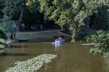 Kontrolný odlov rýb v mestskom parku
