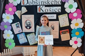 Blahoželáme Nataly Mii Kurákovej k víťazstvu v súťaži Dobšinského Košice