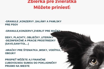 Zbierka pre zvieratká „Podaj labku“