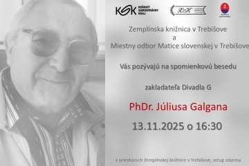 Spomienková beseda na zakladateľa Divadla G