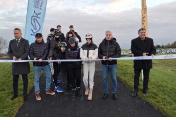 Slávnostné otvorenie novej pumptrack dráhy v meste Trebišov