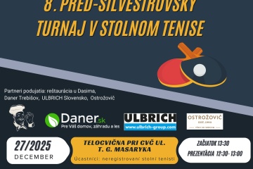 8. pred - Silvestrovský turnaj v stolnom tenise