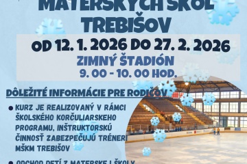 Korčuliarsky kurz pre deti materských škôl v Trebišove