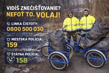 Pomôžme si navzájom udržiavať čisté mesto