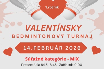 1. ročník Valentínskeho bedmintonového turnaja