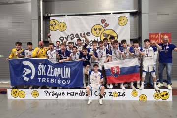 ŠK Zemplín Trebišov bronzový na Prague Handball Cup 2026