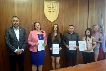 Slávnostné prijatie úspešných športovcov primátorom mesta
