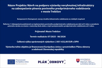 Vybudovanie MŠ pre 160 detí na Záhradnej ulici