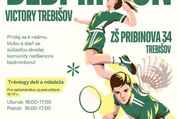 Nábor nových členov  - Bedmintonový klub Victory Trebišov